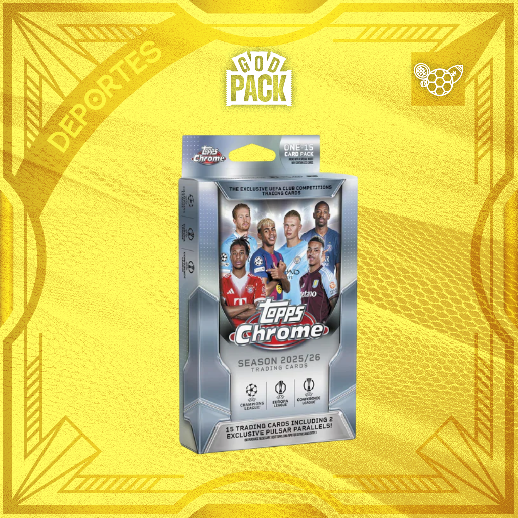 TOPPS CHROME UEFA CLUB COMPETITIONS 2025/26 – HANGER BOX